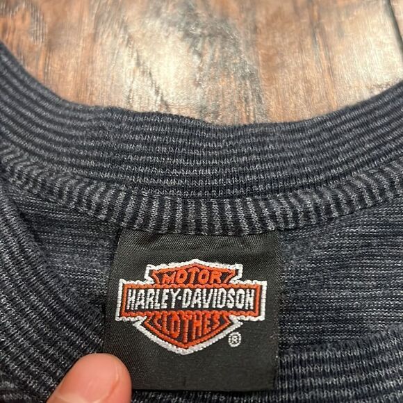90s VTG  Harley Davidson pacific Golden State single stitch made in USA size L - Picture 7 of 9
